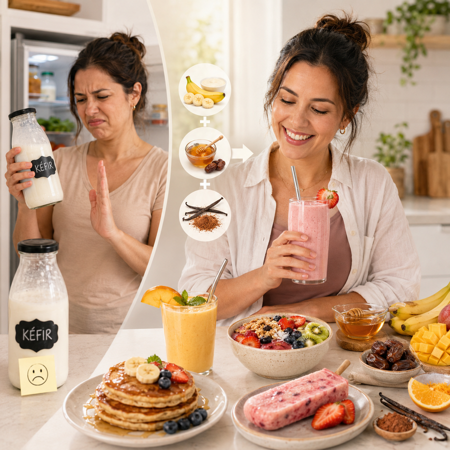 Recetario Kéfir Delicioso en tablet