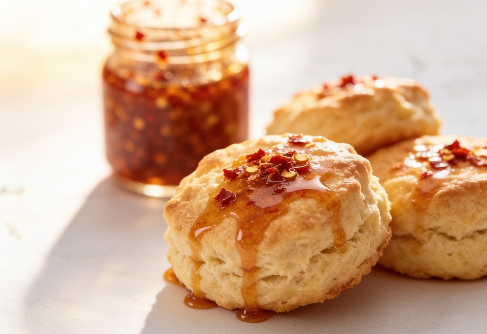Hot honey sobre pan