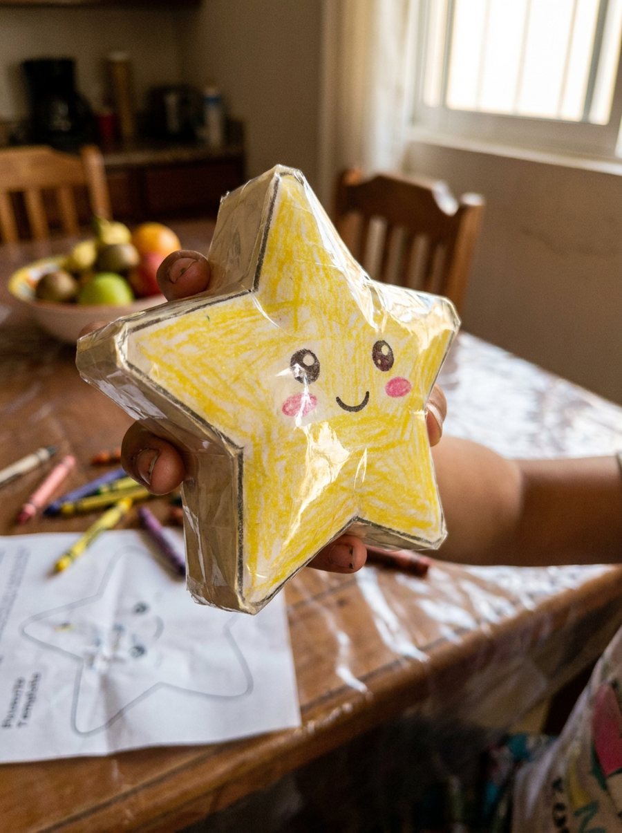Squishy de papel de estrella