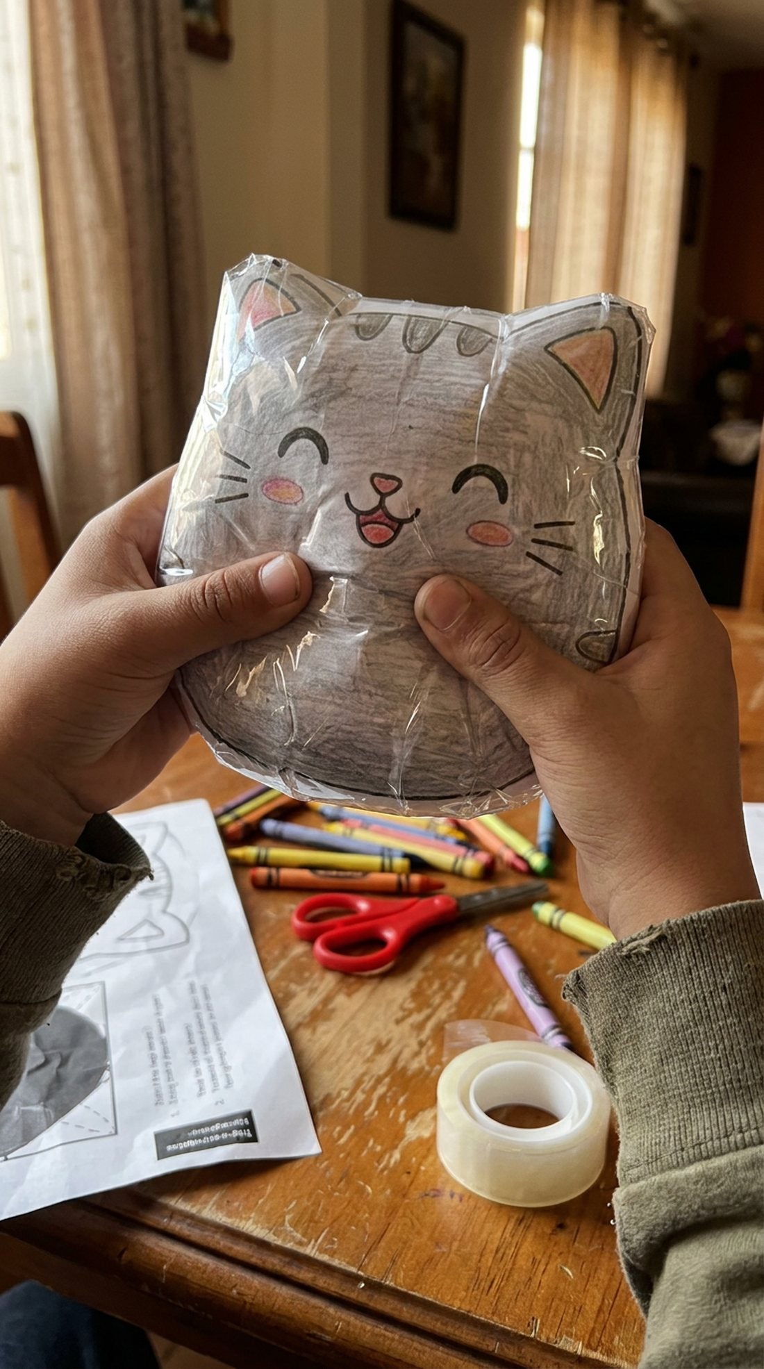 Squishy de papel de gato