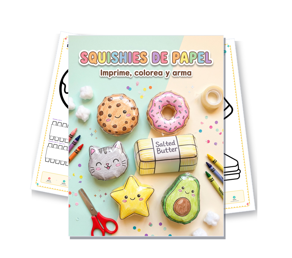 Moldes de squishy de papel