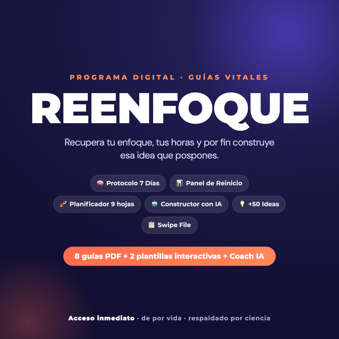 REENFOQUE — Programa de enfoque y construcción de proyecto