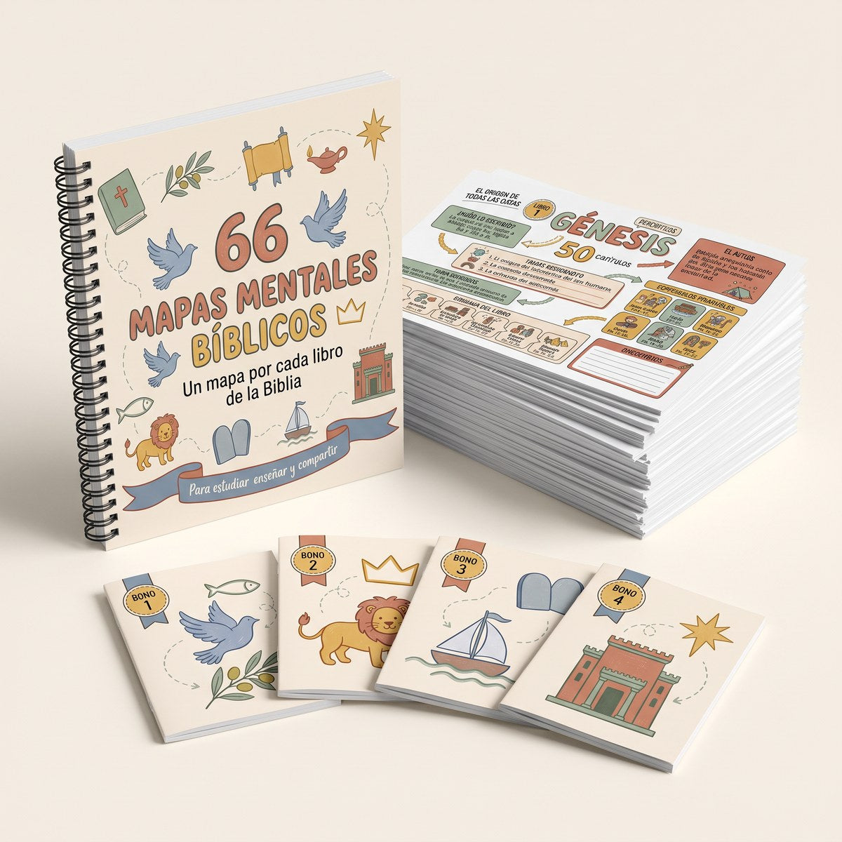 Mapas Mentales Bíblicos — Paquete Completo