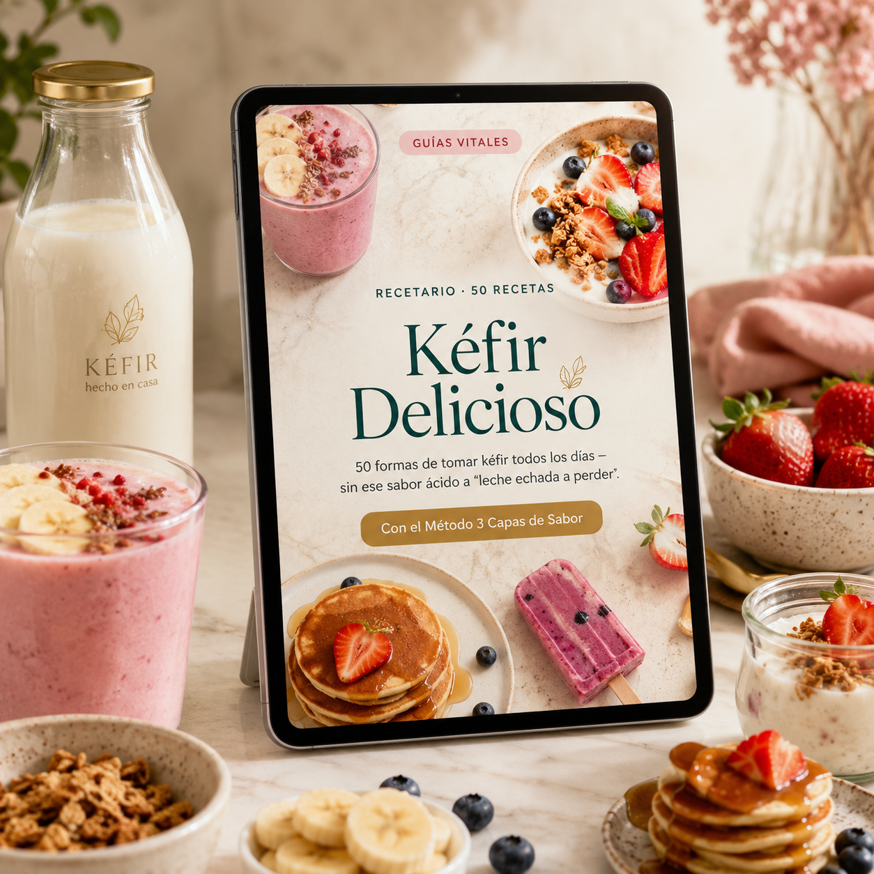 Antes y después del kéfir