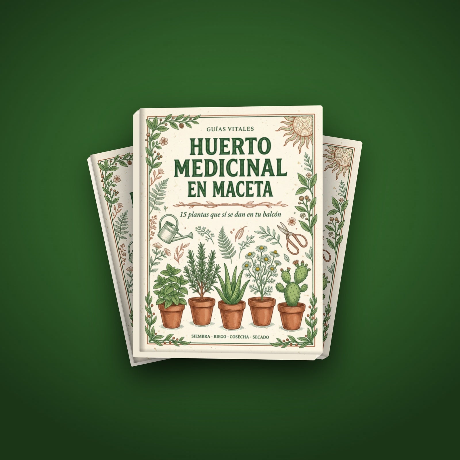 Huerto Medicinal en Maceta — 15 plantas en tu balcón