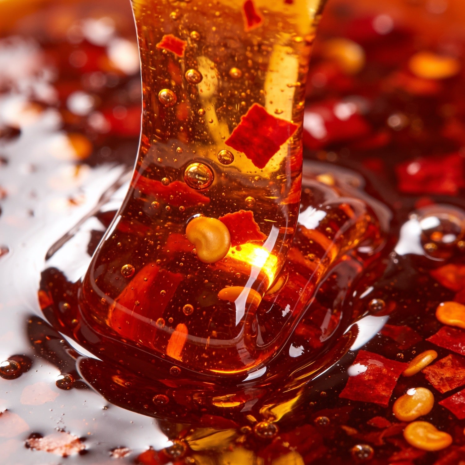 Textura de miel picante
