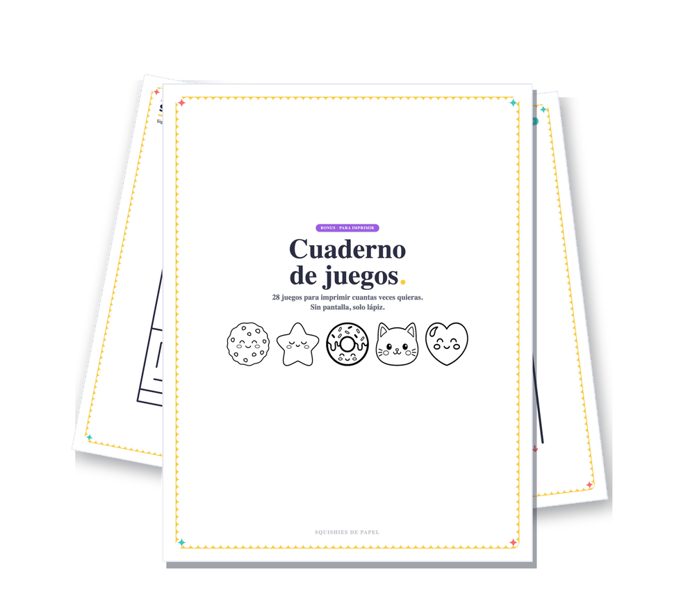Cuaderno de juegos imprimible